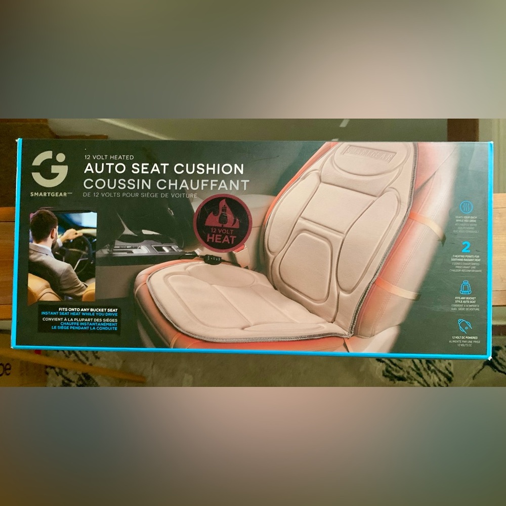SMARTGEAR 12Volt Auto Seat Heat Cushion for Vehicle - BRAND NEW